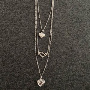 Silver 3 tier necklace
